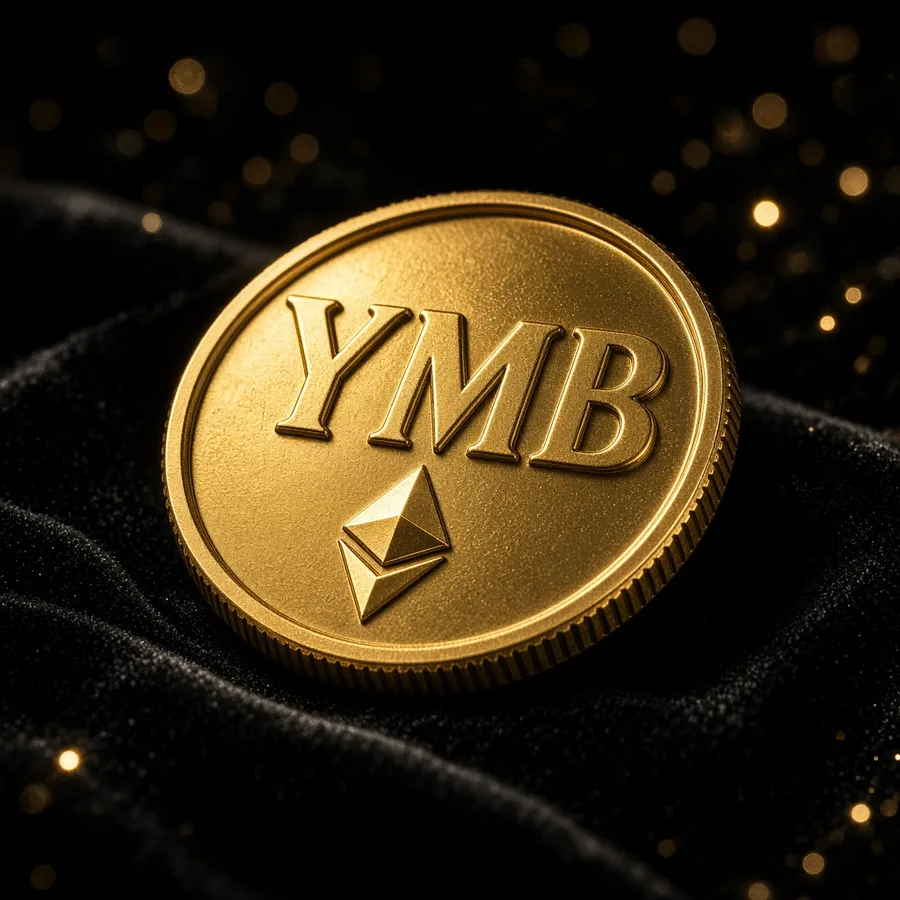Gold coin stamped YMB